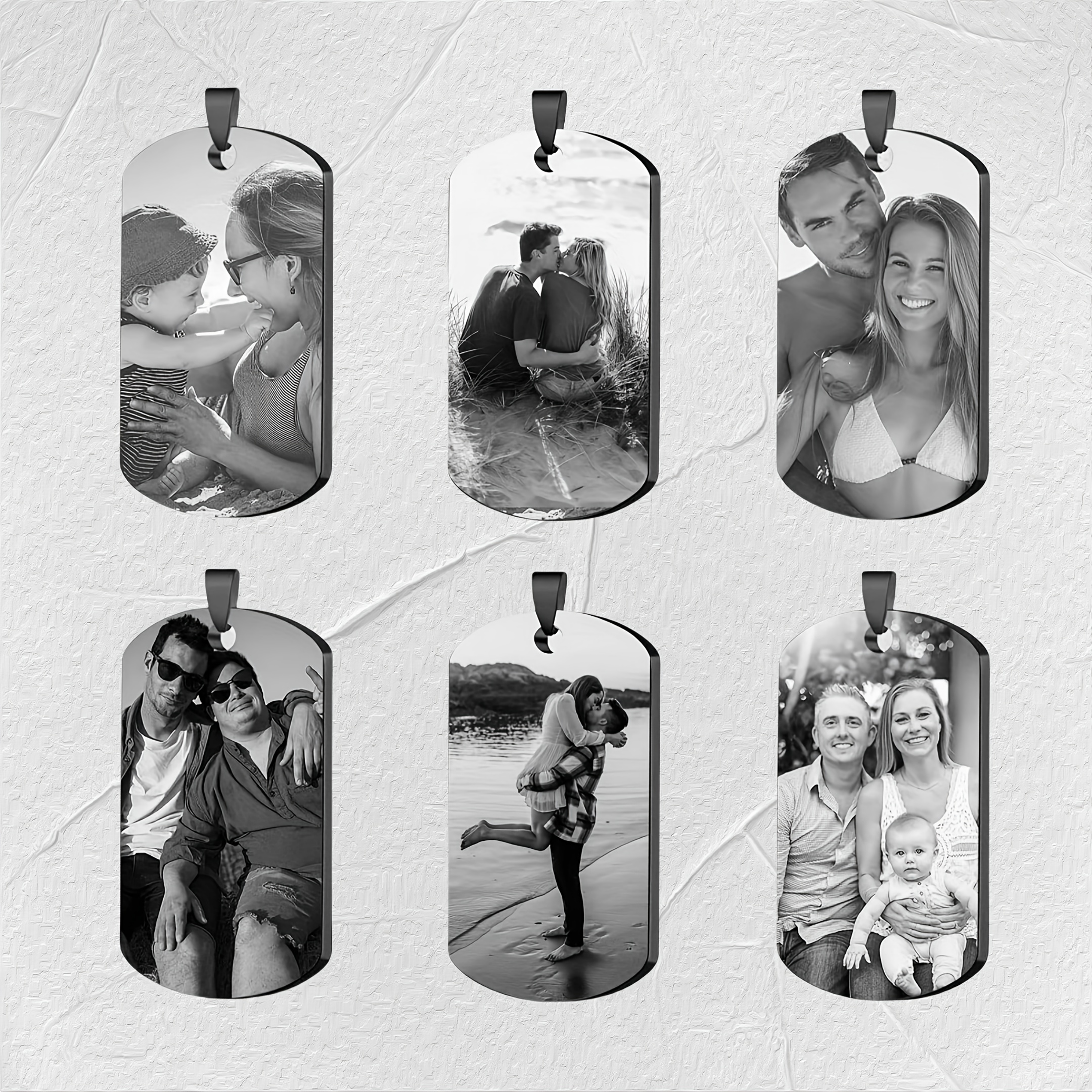 Custom Engraved Necklace 201 Stainless Steel Waterproof Gift for Men Couples